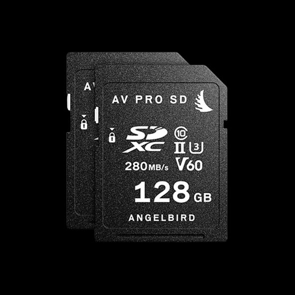 Angelbird Match Pack for Fujifilm X-T3/X-T4 - 2 x 128GB AV PRO V60 Memory Cards - Discontinued