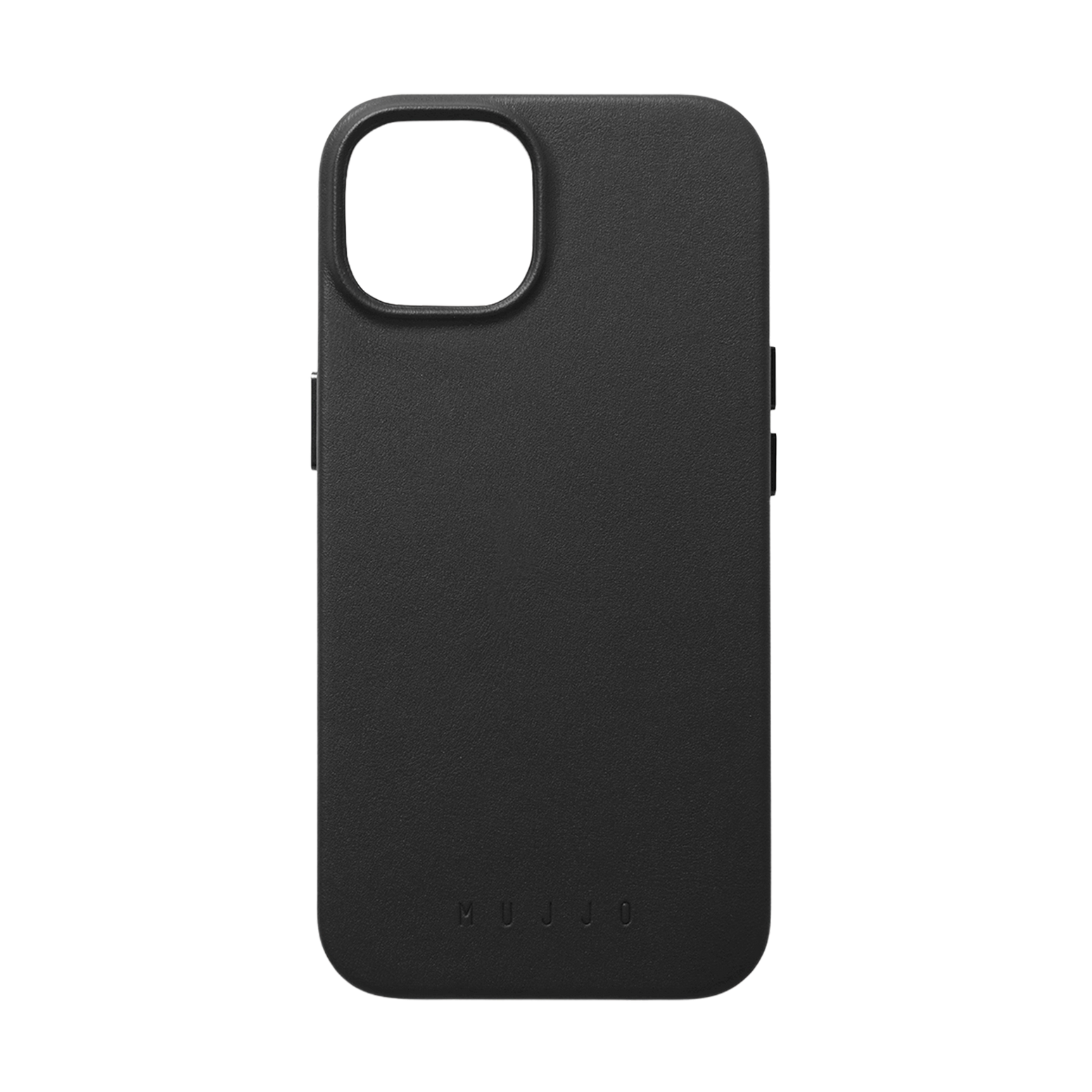Mujjo Full Leather Case with MagSafe for iPhone 15 / 14 / 13 - Black
