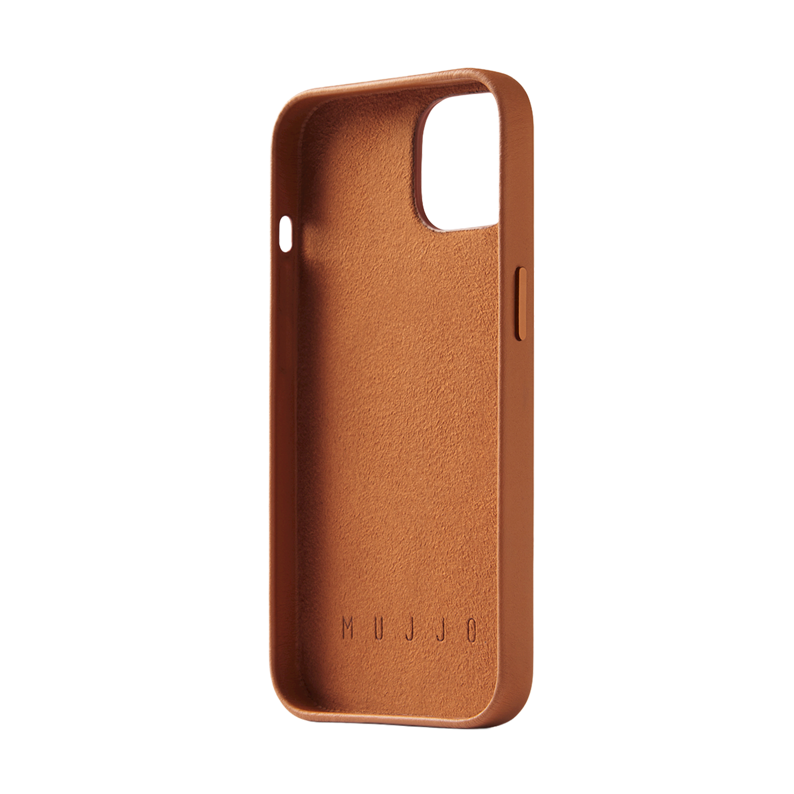 Mujjo Full Leather Wallet Case for iPhone 15 / 14 / 13 - Tan