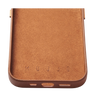 Mujjo Full Leather Wallet Case for iPhone 15 / 14 / 13 - Tan