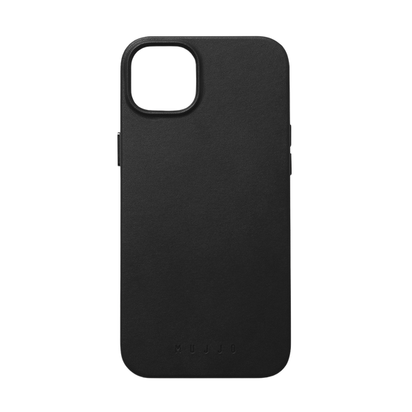 Mujjo Full Leather Case with MagSafe for iPhone 15 / 14 Plus - Black