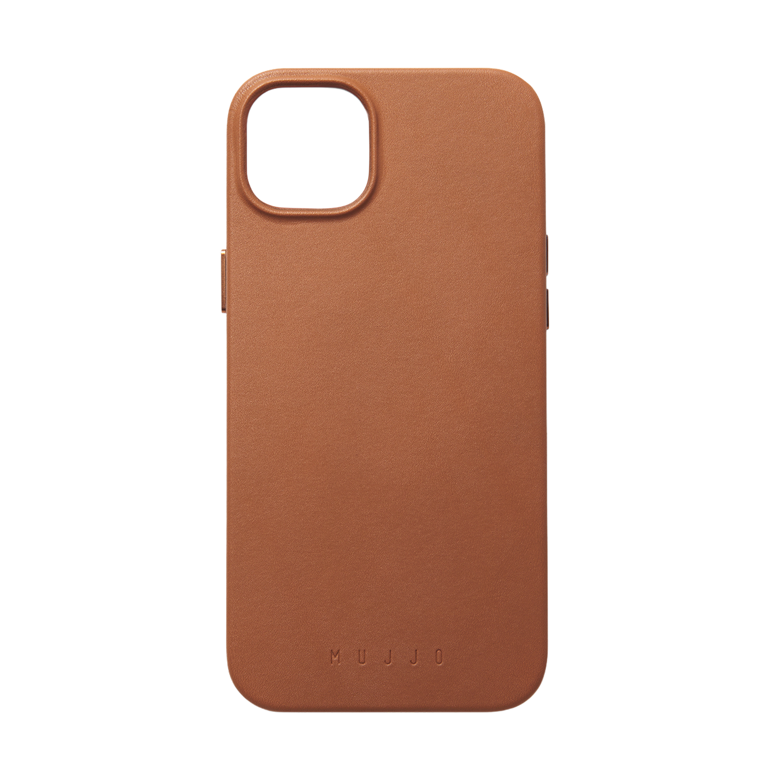 Mujjo Full Leather Case with MagSafe for iPhone 15 / 14 Plus - Tan