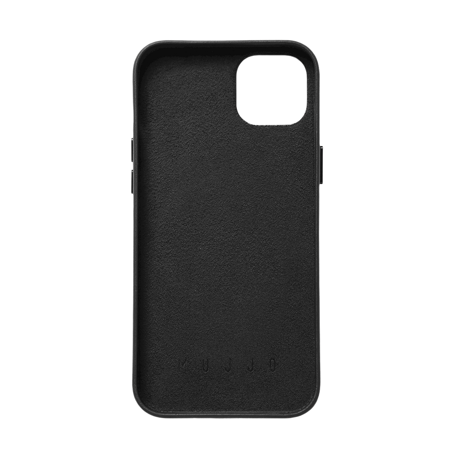 Mujjo Full Leather Wallet Case for iPhone 15 / 14 Plus - Black