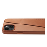Mujjo Full Leather Wallet Case for iPhone 15 / 14 Plus - Tan