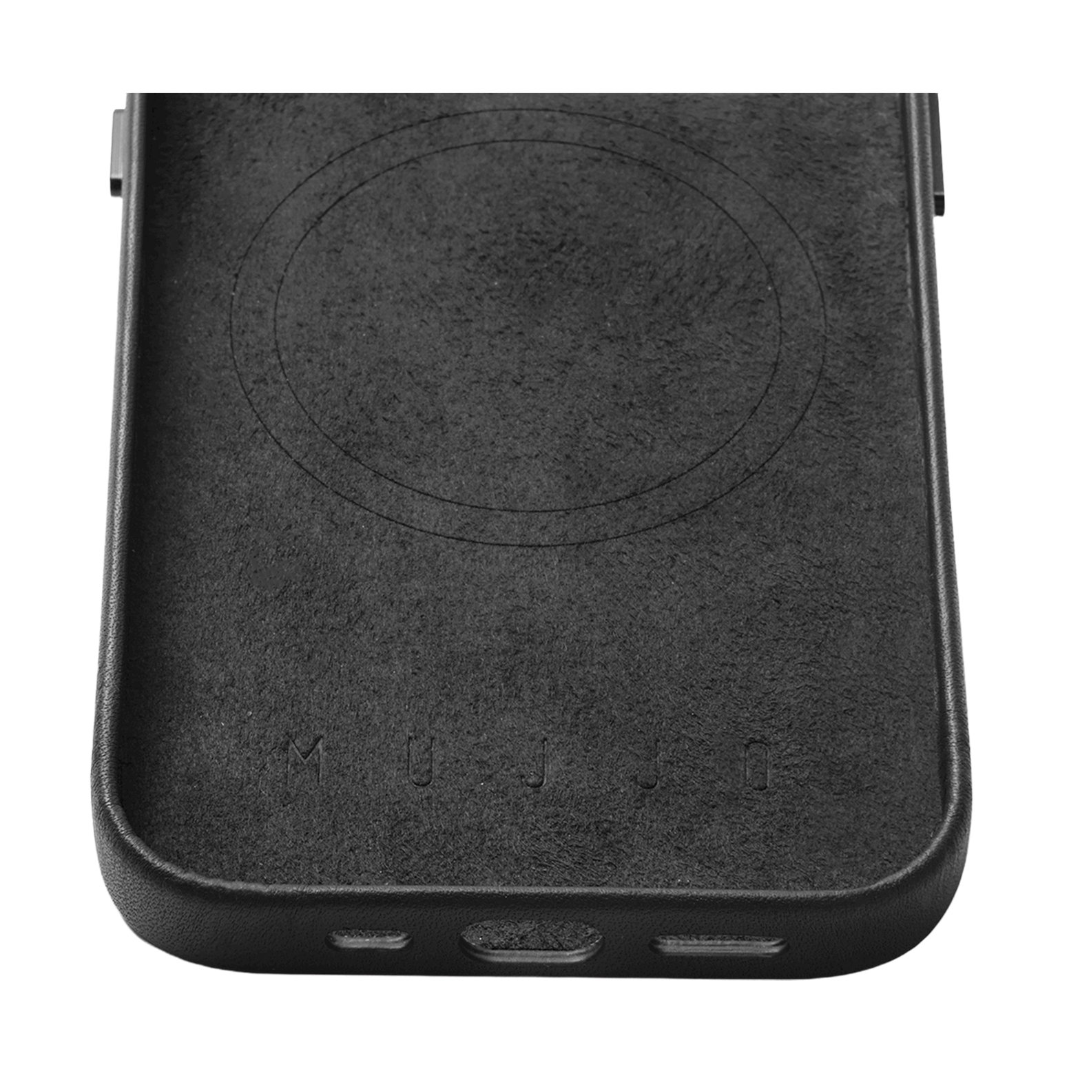 Mujjo Full Leather Case with MagSafe for iPhone 14 Pro - Black - Discontinued