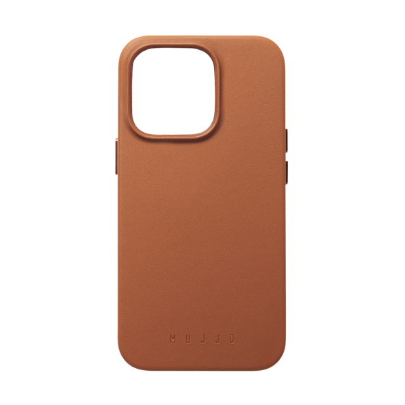 Mujjo Full Leather Case with MagSafe for iPhone 14 Pro - Tan - Discontinued