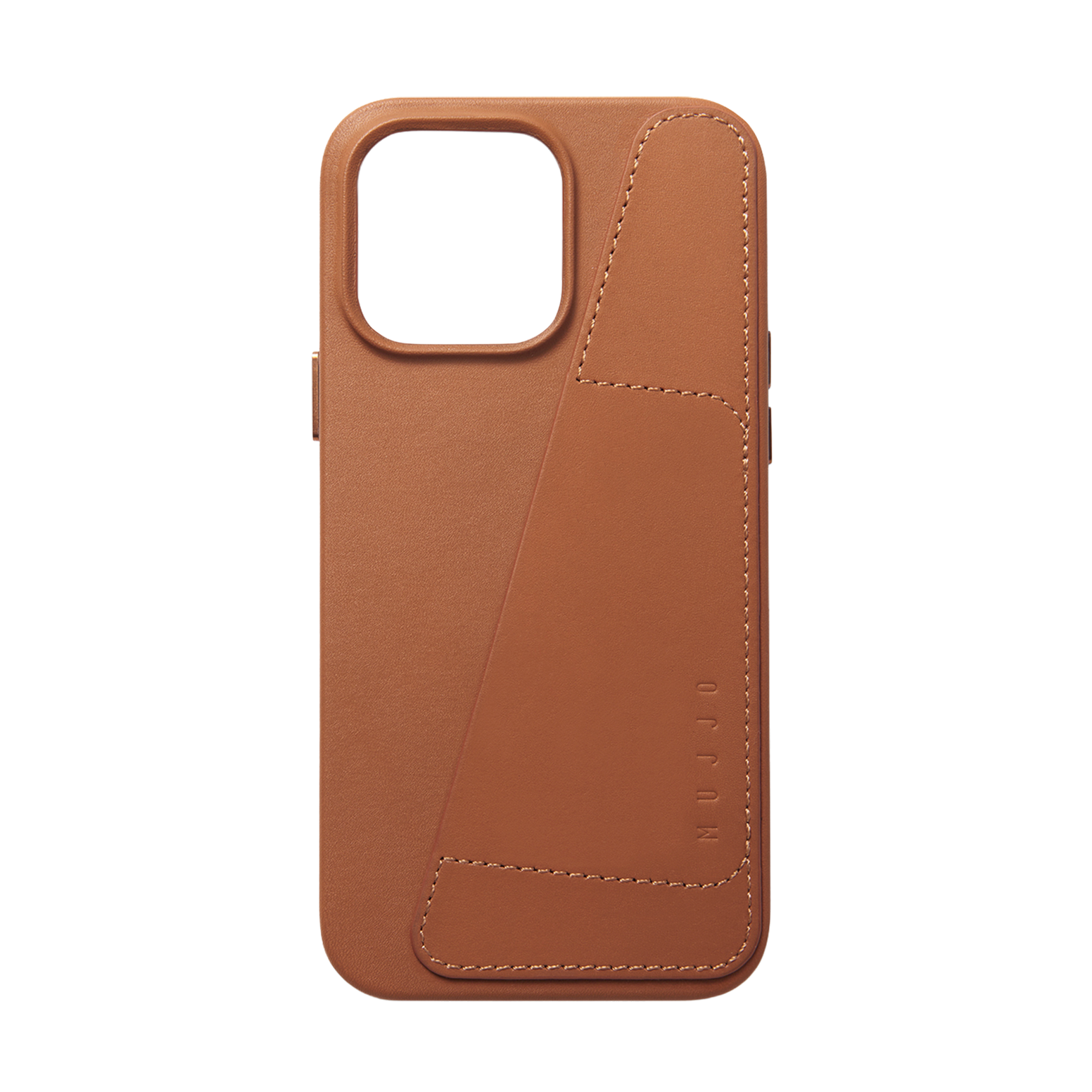 Mujjo Full Leather Wallet Case for iPhone 14 Pro Max - Tan