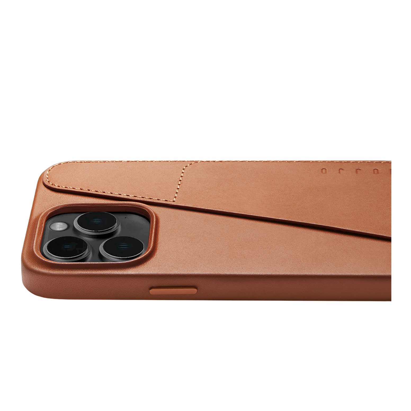 Mujjo Full Leather Wallet Case for iPhone 14 Pro Max - Tan