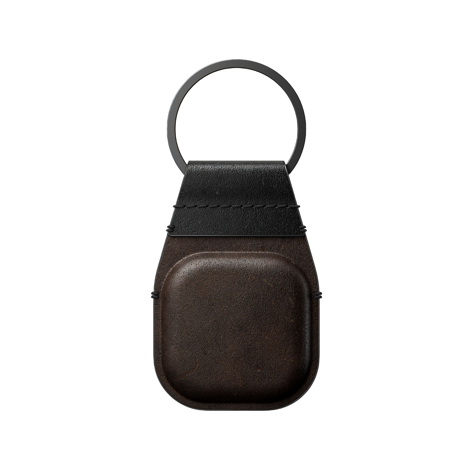 Nomad Leather Keychain for Airtag with Horween Leather - Rustic Brown
