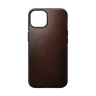 Nomad Modern Case with Horween Leather for iPhone 14 - Rustic Brown