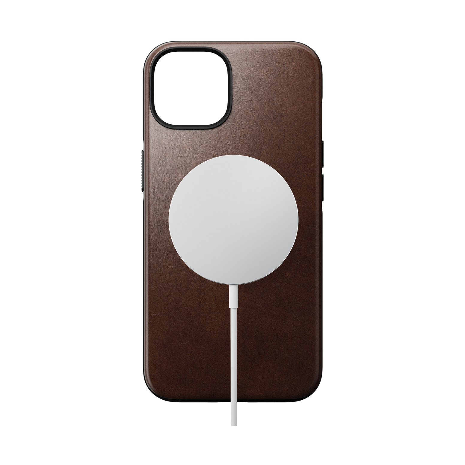 Nomad Modern Case with Horween Leather for iPhone 14 - Rustic Brown