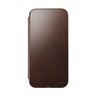 Nomad Modern Folio with Horween Leather for iPhone 14 Pro Max - Rustic Brown - Discontinued