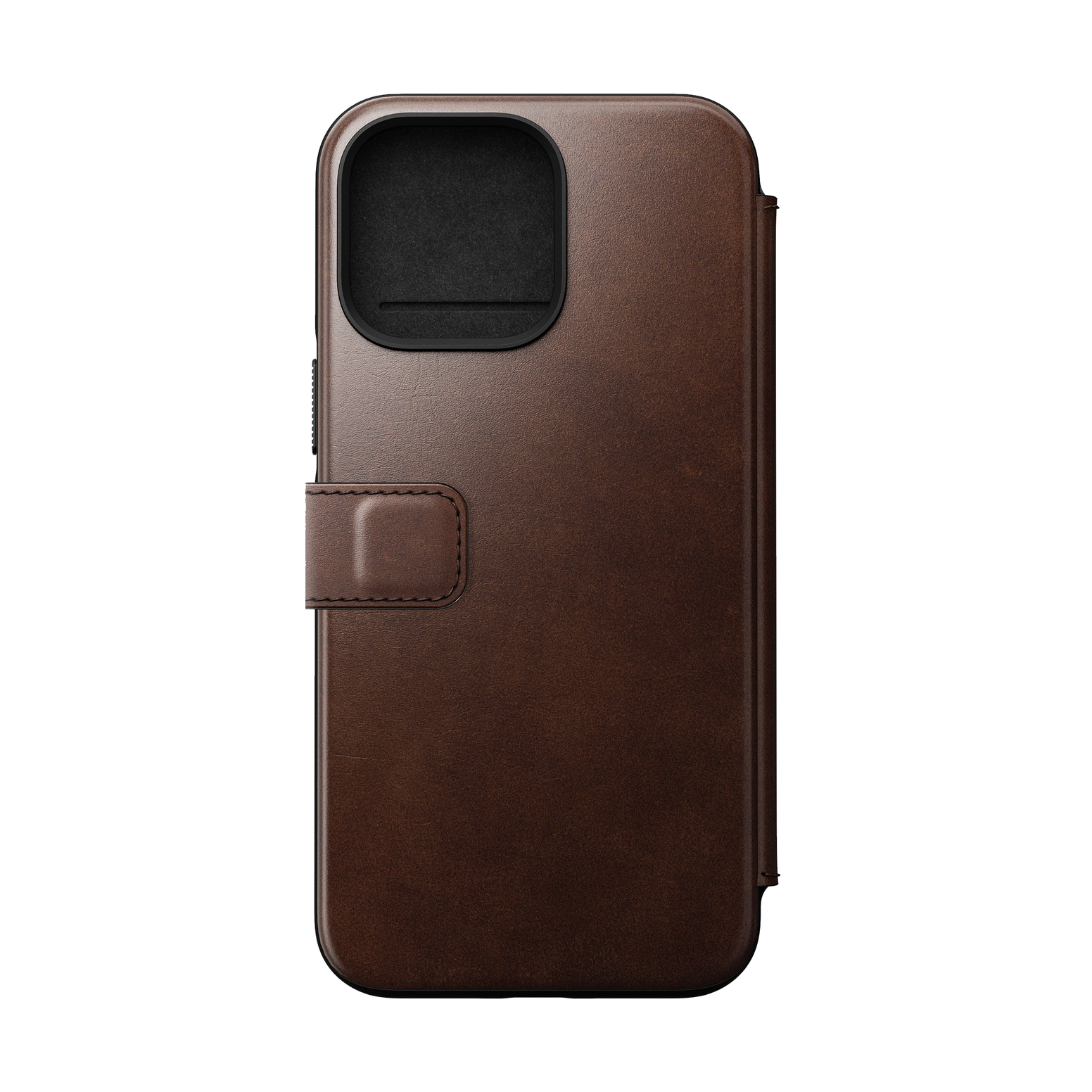 Nomad Modern Folio with Horween Leather for iPhone 14 Pro Max - Rustic Brown - Discontinued