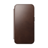 Nomad Modern Folio with Horween Leather for iPhone 14 Pro - Rustic Brown - Discontinued