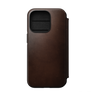 Nomad Modern Folio with Horween Leather for iPhone 14 Pro - Rustic Brown - Discontinued