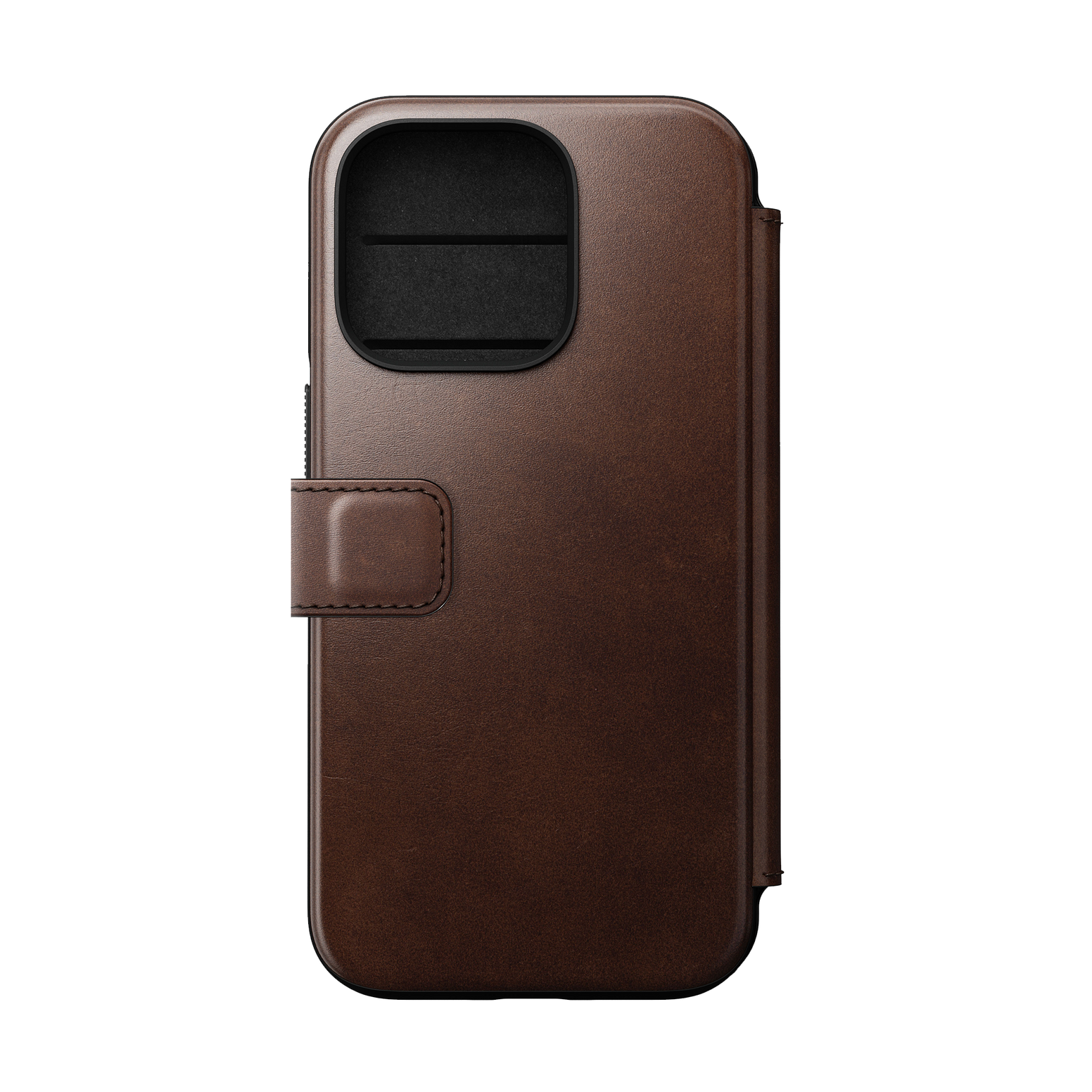 Nomad Modern Folio with Horween Leather for iPhone 14 Pro - Rustic Brown - Discontinued