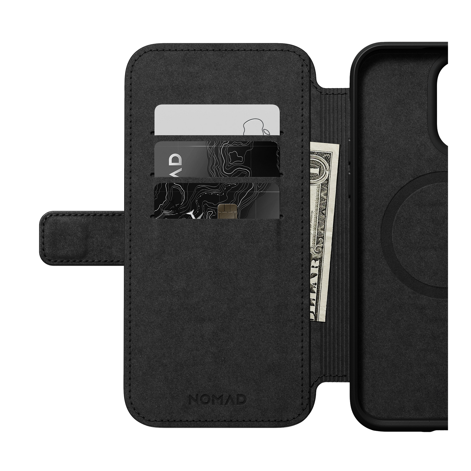 Nomad Modern Leather Folio for iPhone 14 Pro Max - Black - Discontinued