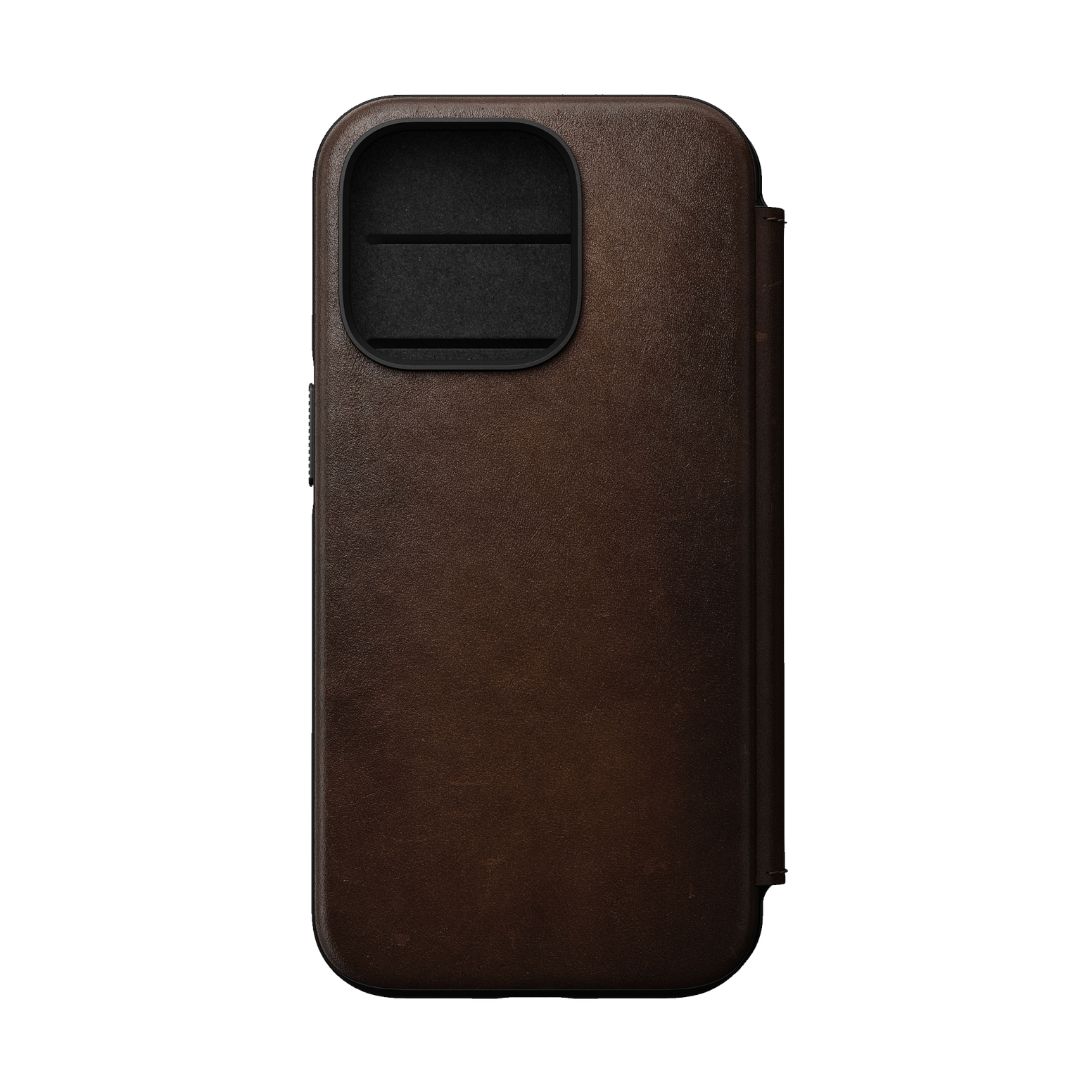 Nomad Modern Leather Folio for iPhone 14 Pro - Rustic Brown - Discontinued
