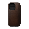 Nomad Modern Leather Folio for iPhone 14 Pro - Rustic Brown - Discontinued