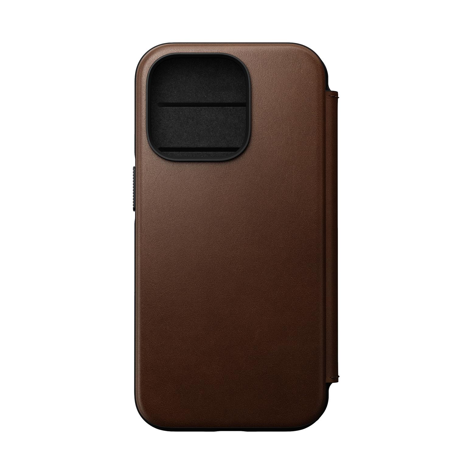 Nomad Modern Leather Folio for iPhone 14 Pro - Rustic Brown - Discontinued