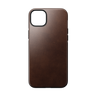 Nomad Modern Case with Horween Leather for iPhone 14 Plus - Rustic Brown