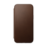 Nomad Modern Leather Folio for iPhone 14 Plus - Rustic Brown