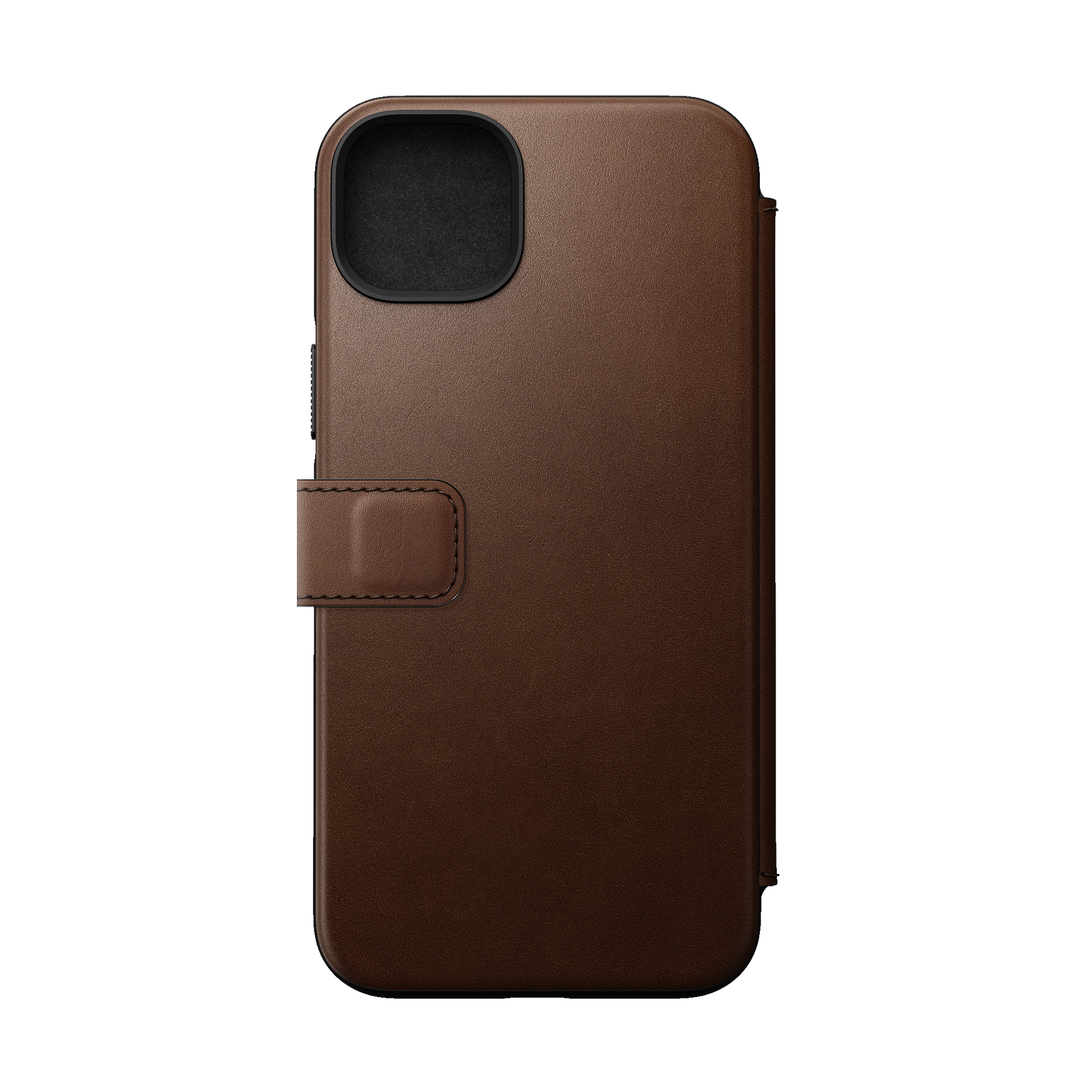 Nomad Modern Leather Folio for iPhone 14 Plus - Rustic Brown