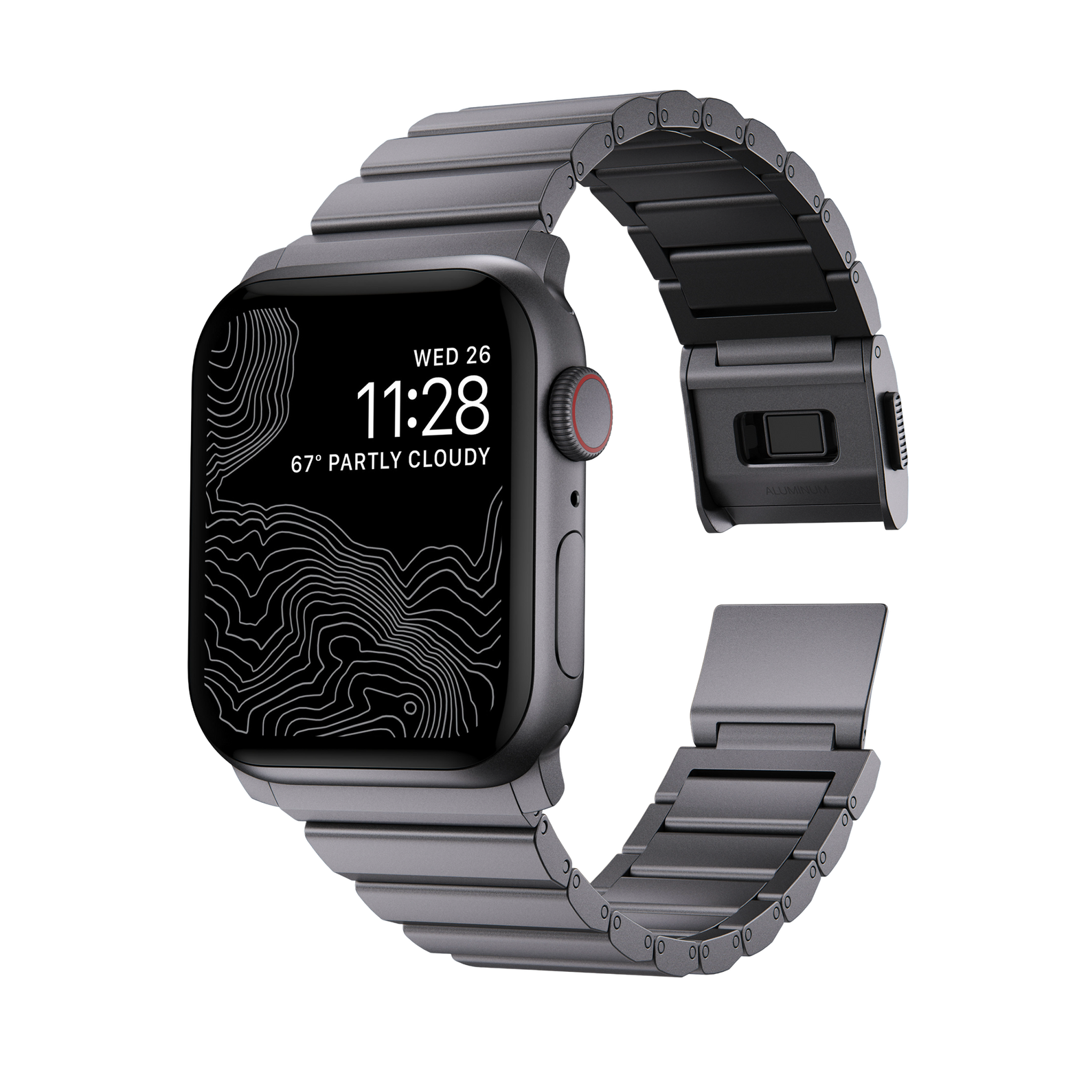 Nomad Aluminium Band - 45/49mm - Space Grey