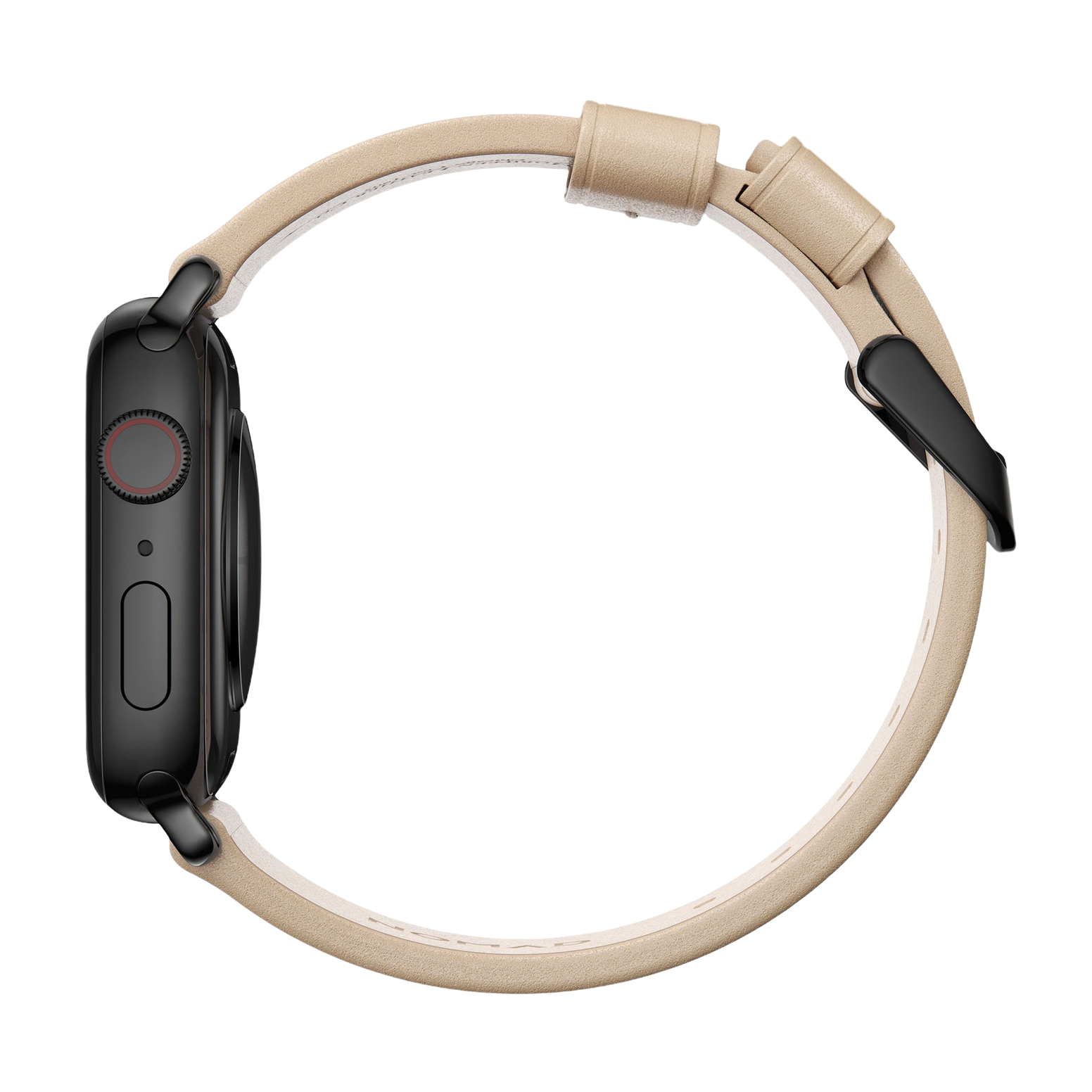 Nomad Modern Slim Leather Strap for Apple Watch - 40/41mm - Natural/Black - Discontinued