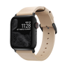 Nomad Modern Slim Leather Strap for Apple Watch - 40/41mm - Natural/Black - Discontinued