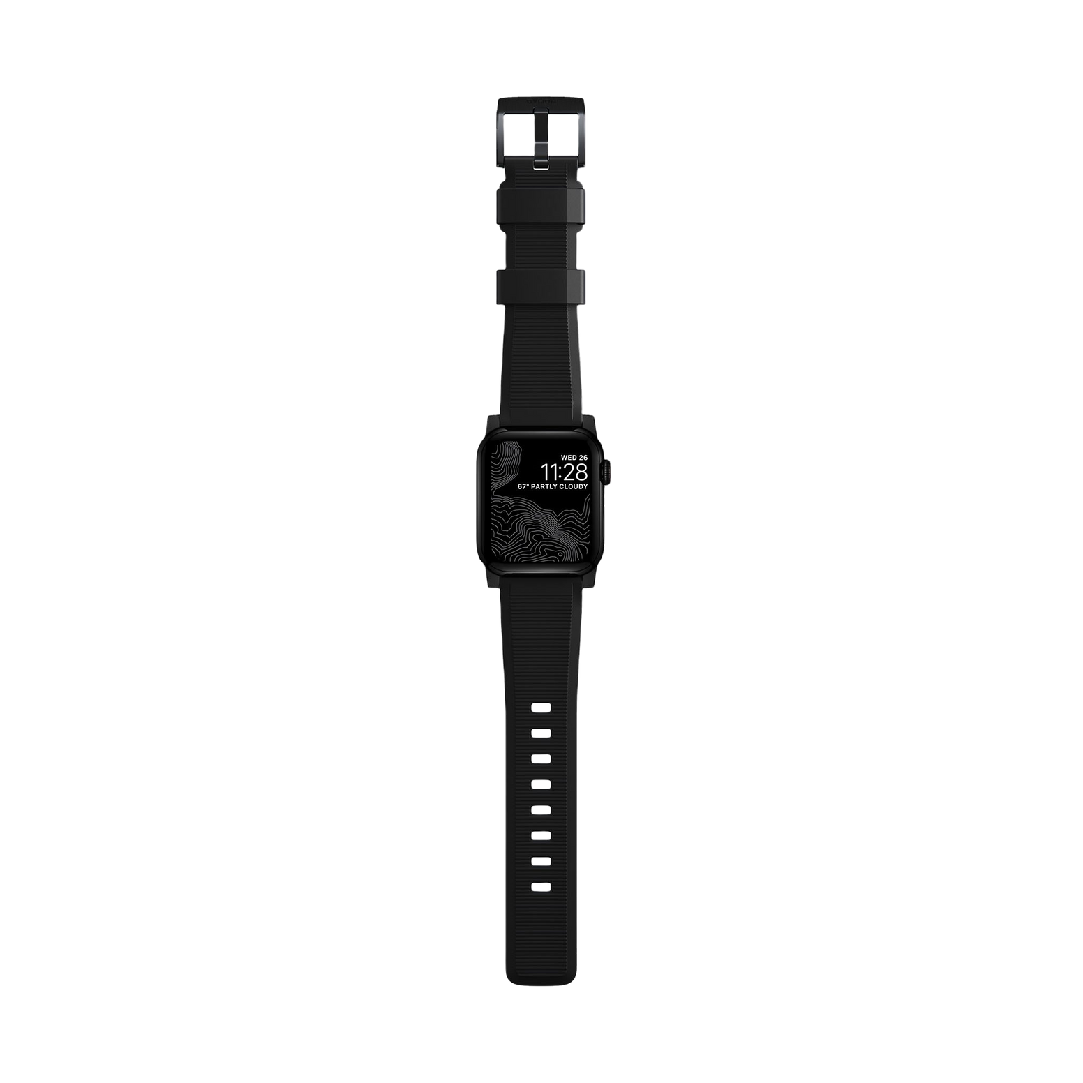 Nomad Rugged Band - 45/49mm - Black - Black Hardware