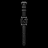 Nomad Traditional Band - 45/49mm - Black - Silver Hardware - Discontinued