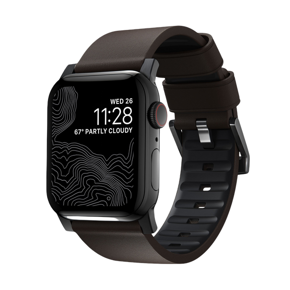 Nomad Active Band Pro - 45/49mm - Brown - Black Hardware