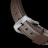 Nomad Traditional Band - 45/49mm - Brown - Silver Hardware