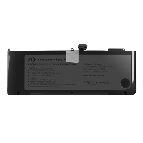 Newer Technology NuPower 85 Watt-Hour Battery Replacement Solution For all MacBook Pro 15" Unibody Mid 2009 & Mid 2010 models