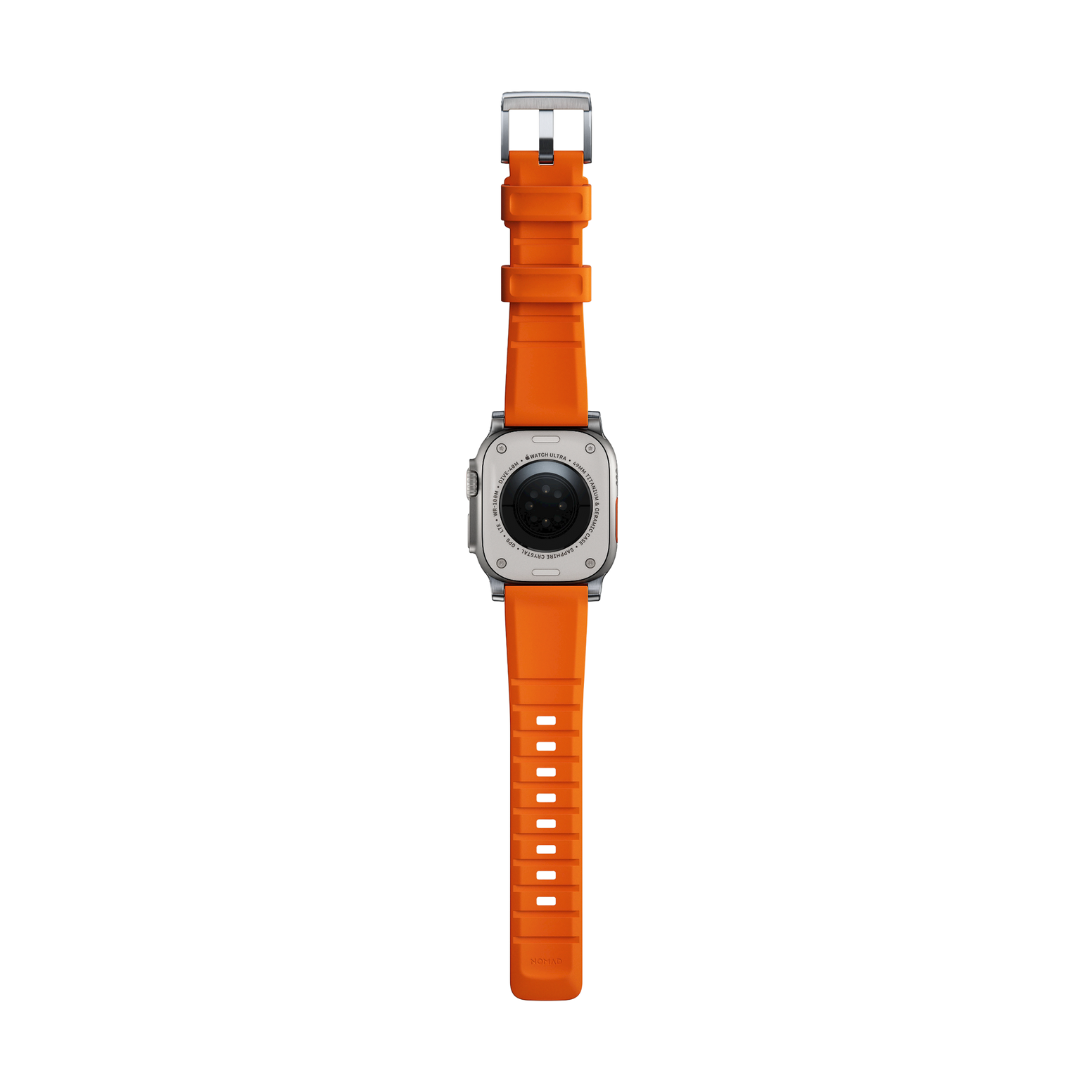 Nomad Rugged Band - 45/49mm - Ultra Orange - Silver Hardware | Megamac