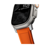 Nomad Rugged Band - 45/49mm - Ultra Orange - Silver Hardware