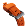 Nomad Rugged Band - 45/49mm - Ultra Orange - Silver Hardware