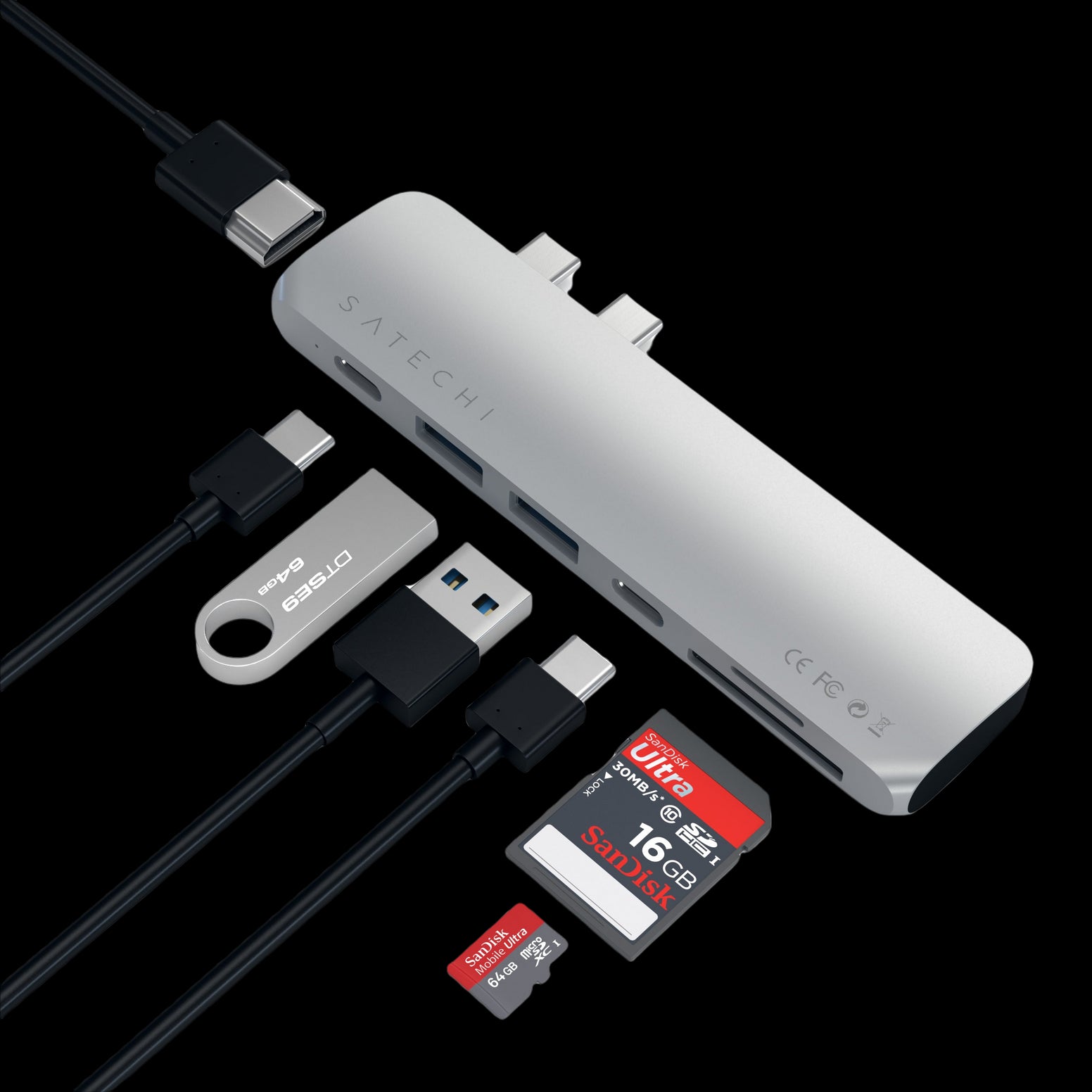 SATECHI TYPE C USB 2 IN 1