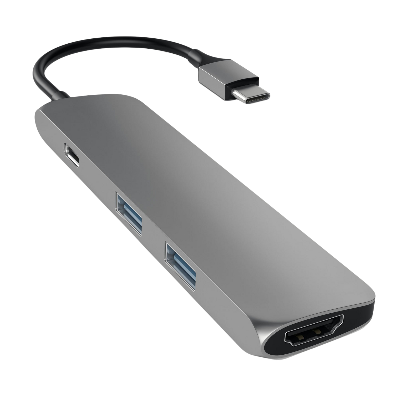 Satechi Aluminium Type-C Slim Multi-Port Adapter 4K - Space Grey