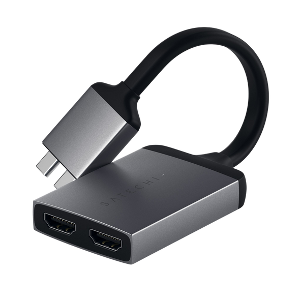 Satechi Type-C Dual HDMI Adapter - Space Grey