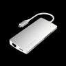 Satechi Aluminium Type-C Multi-Port 4K USB-C Dock Adapter with Ethernet V2  - Sliver