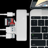 Satechi Aluminium Type-C Pass-Through Hub Dock Adapter with USB-C Charging Port - Silver