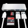 Satechi Aluminium Type-C Pass-Through Hub Dock Adapter with USB-C Charging Port - Silver