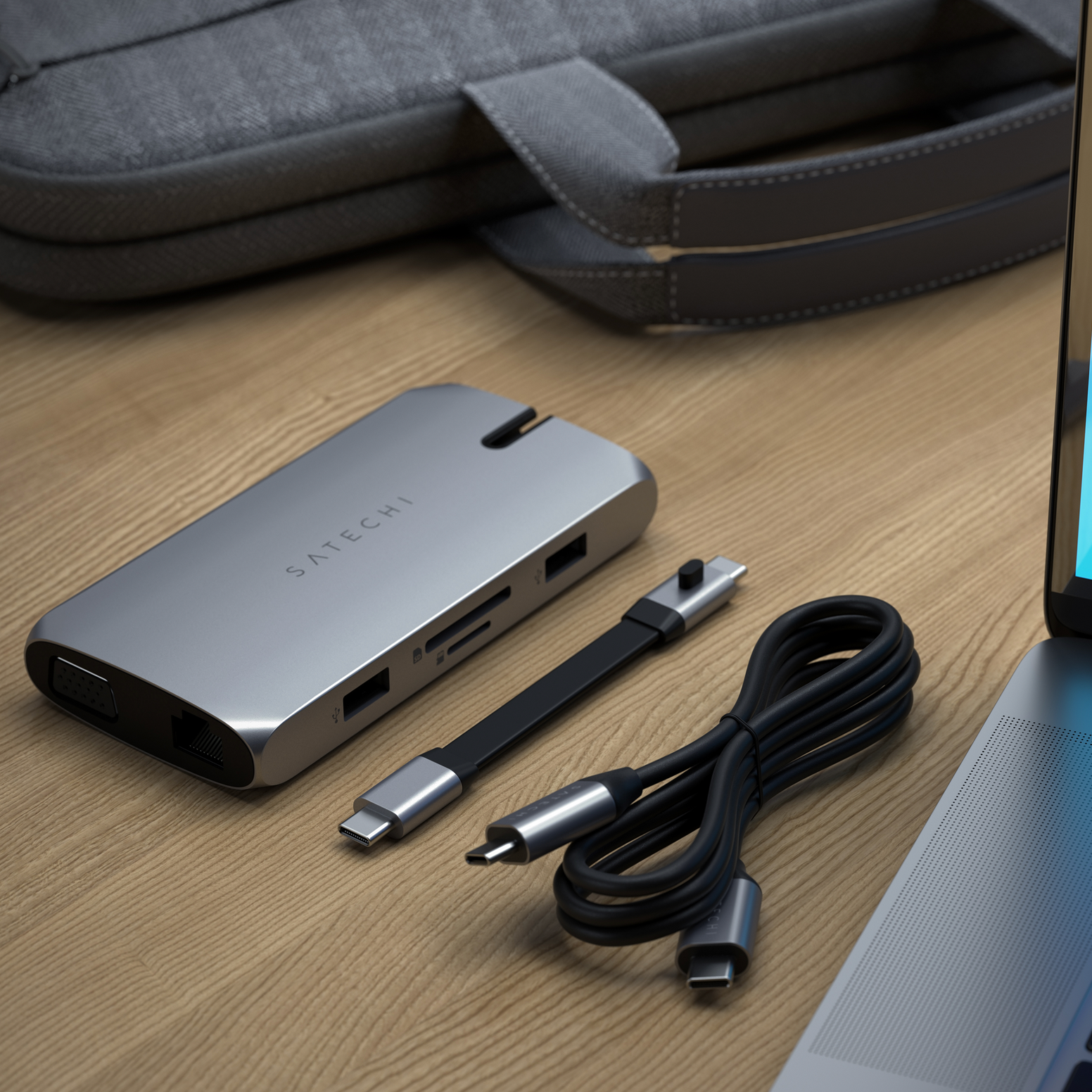 Satechi USB-C On-the-Go Multiport Adapter - Space Grey