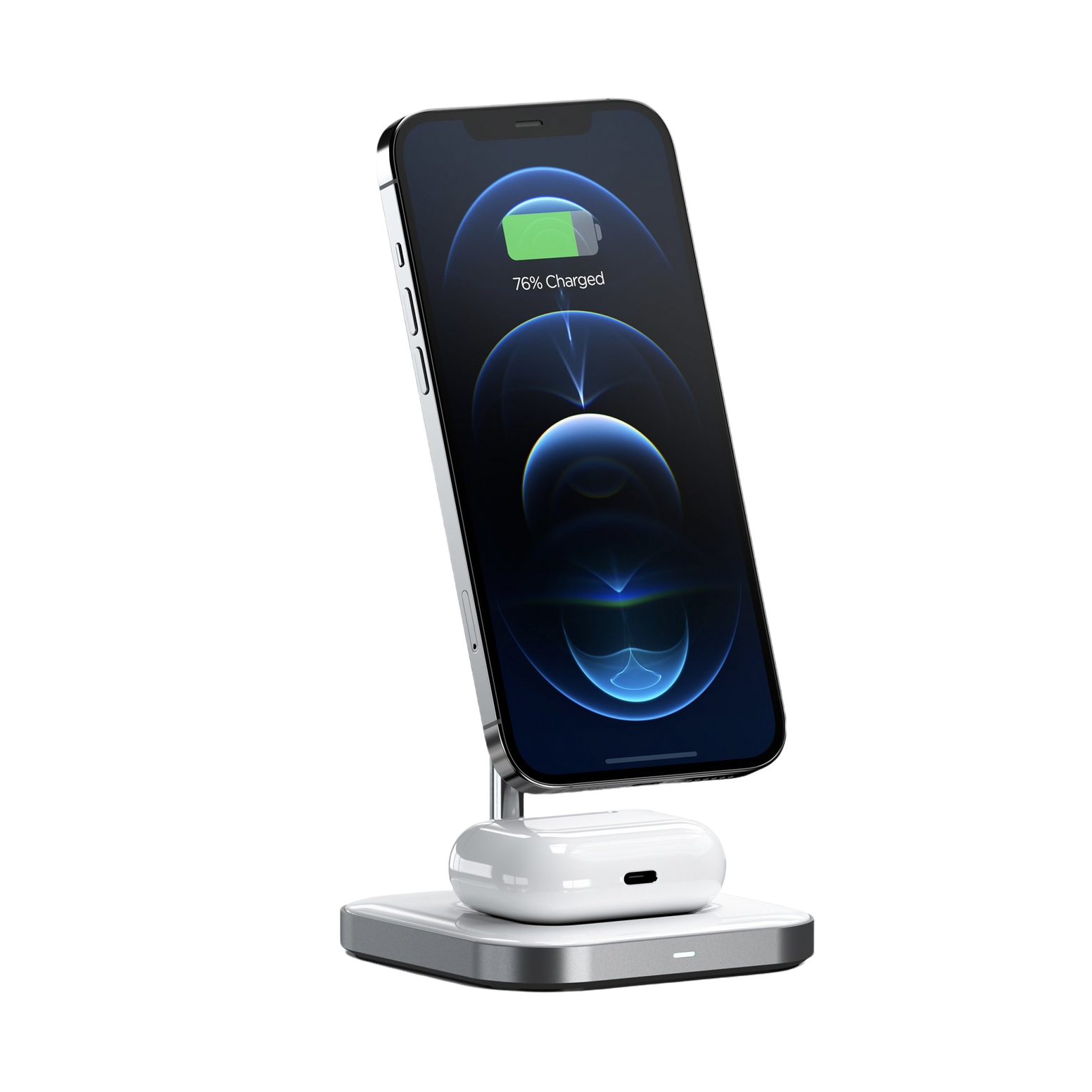 Satechi Aluminium 2-in-1 Magnetic Wireless Charging Stand