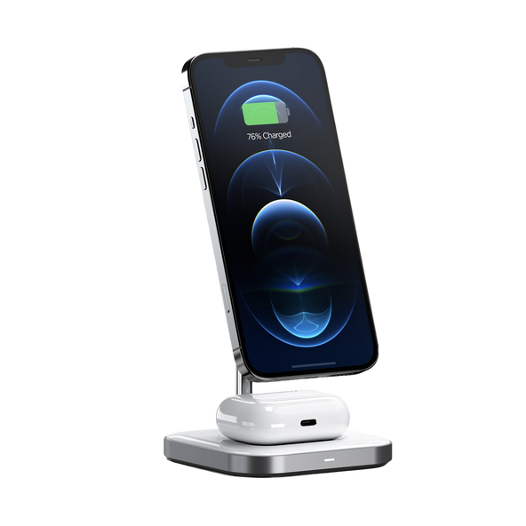 Satechi Aluminium 2-in-1 Magnetic Wireless Charging Stand