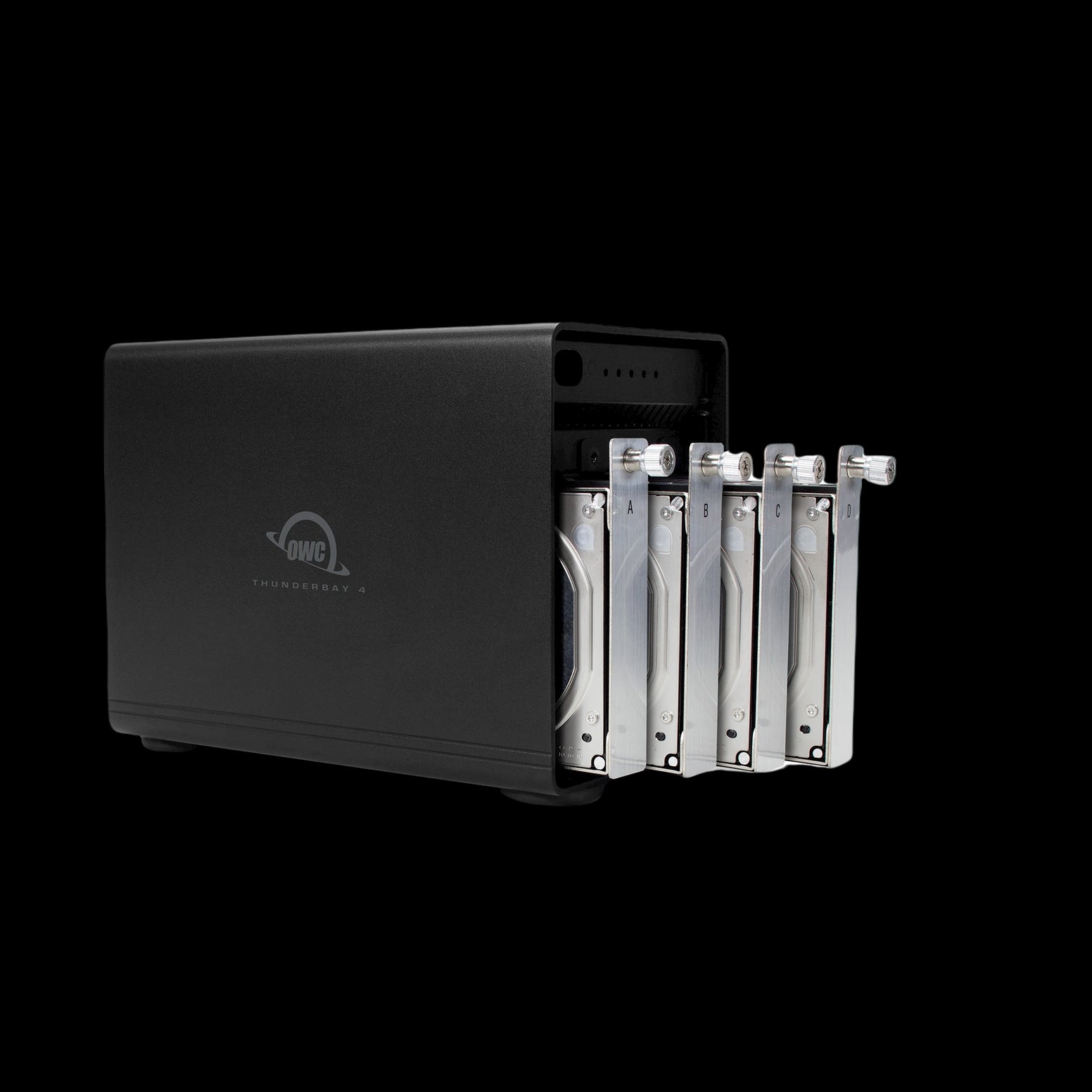 OWC ThunderBay 4 Enclosure RAID Edition (Thunderbolt 3 Model) with four 3.5" Drive Bays, Dual Thunderbolt 3 Ports and SoftRAID XT