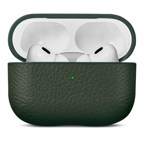 WOOLNUT Leather Case for AirPods Pro (2nd Gen) - Green