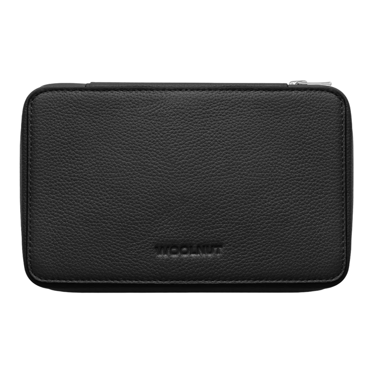 WOOLNUT Leather Tech Organiser - Black